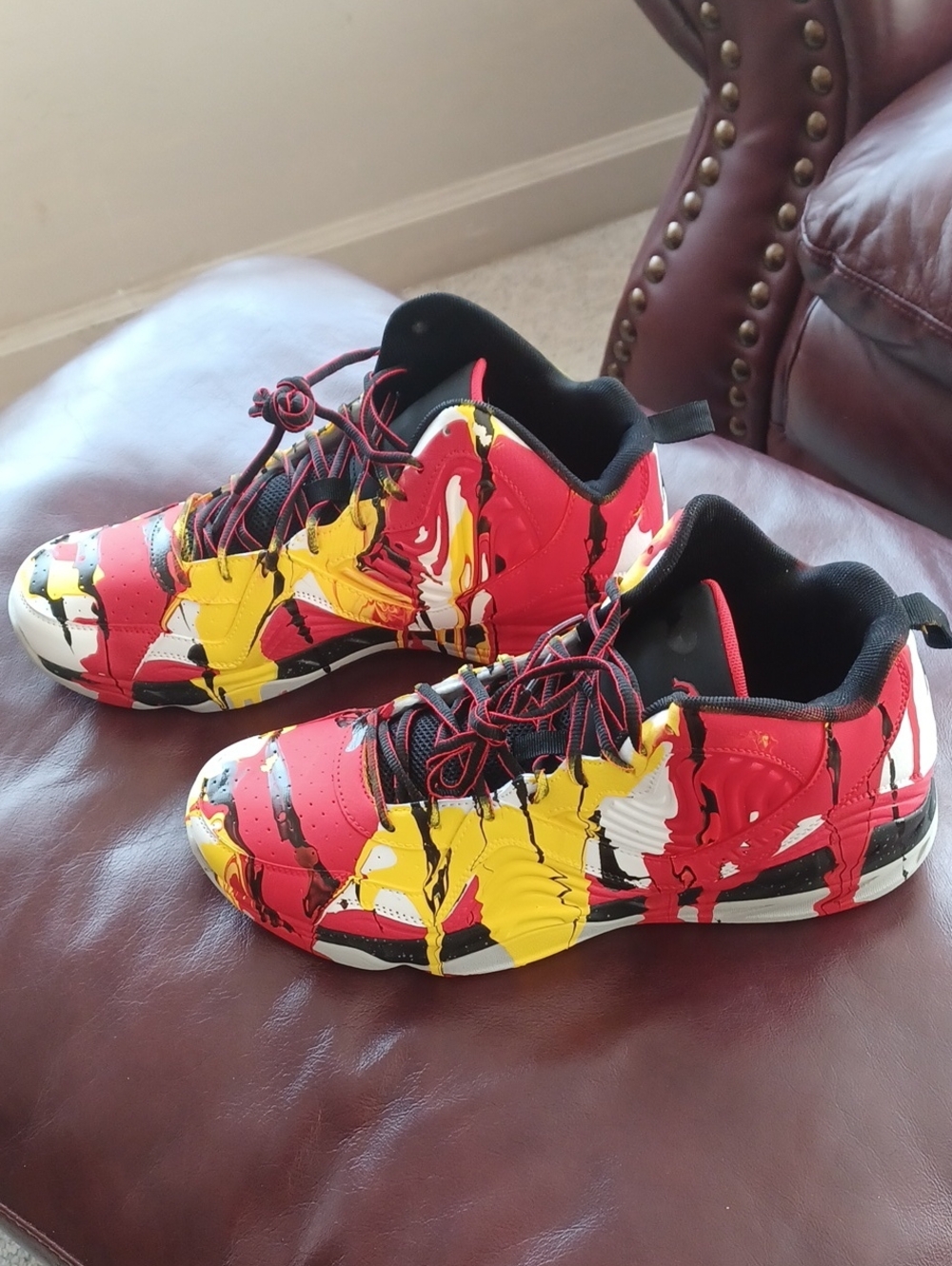 And1 Red and Black Men's Athletic Sneakers
